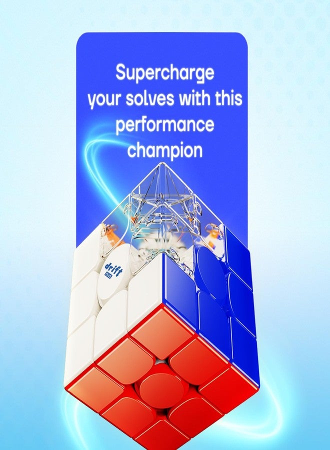 Cubelelo Drift 3M Plus v2 3x3 (Magnetic) Speed Cube | Based on MoYu RS3M v5 | Dual-Adjustment System | Speedcube for Kids & Adults | Magic Speedy Stress Buster Brainstorming Puzzle - Image 4